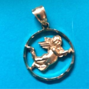 Gold Cherub pendant